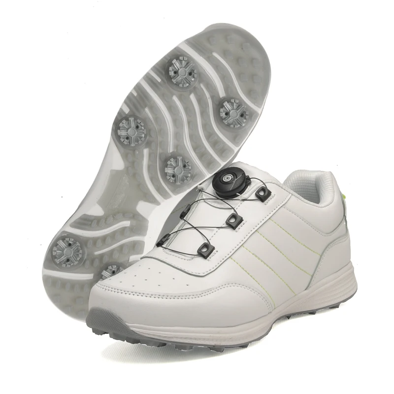 Waterproof Leather Spikes Golf Shoes Mens Comfortable Button Buckle Golf Sneakers Men's Anti-skid Spikes Golf Shoes Size 38-46
Waterproof Leather Spikes Golf Shoes Mens Comfortable Button Buckle Golf Sneakers Men's Anti-skid Spikes Golf Shoes Size 38-46