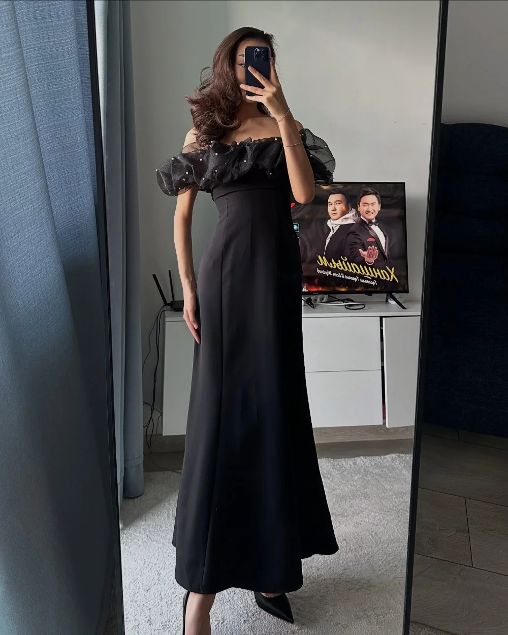 Customized Casual Modern Style Jersey Pearl Pleat Ruched A-line Off-the-shoulder Long Dresses Bespoke Occasion Dresses Fashion
Customized Casual Modern Style Jersey Pearl Pleat Ruched A-line Off-the-shoulder Long Dresses Bespoke Occasion Dresses Fashion