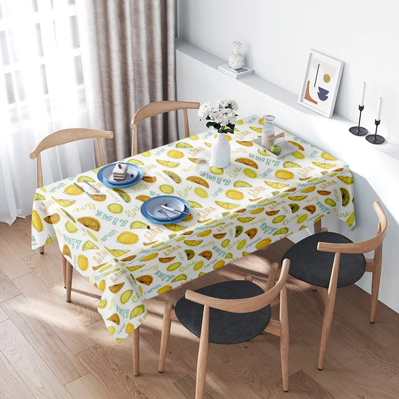 Decorative Fruit Printed Tablecloth - Lemon Lime Yellow Green Pattern Dining Room Cloth Fabric Decor Home Living
Decorative Fruit Printed Tablecloth - Lemon Lime Yellow Green Pattern Dining Room Cloth Fabric Decor Home Living