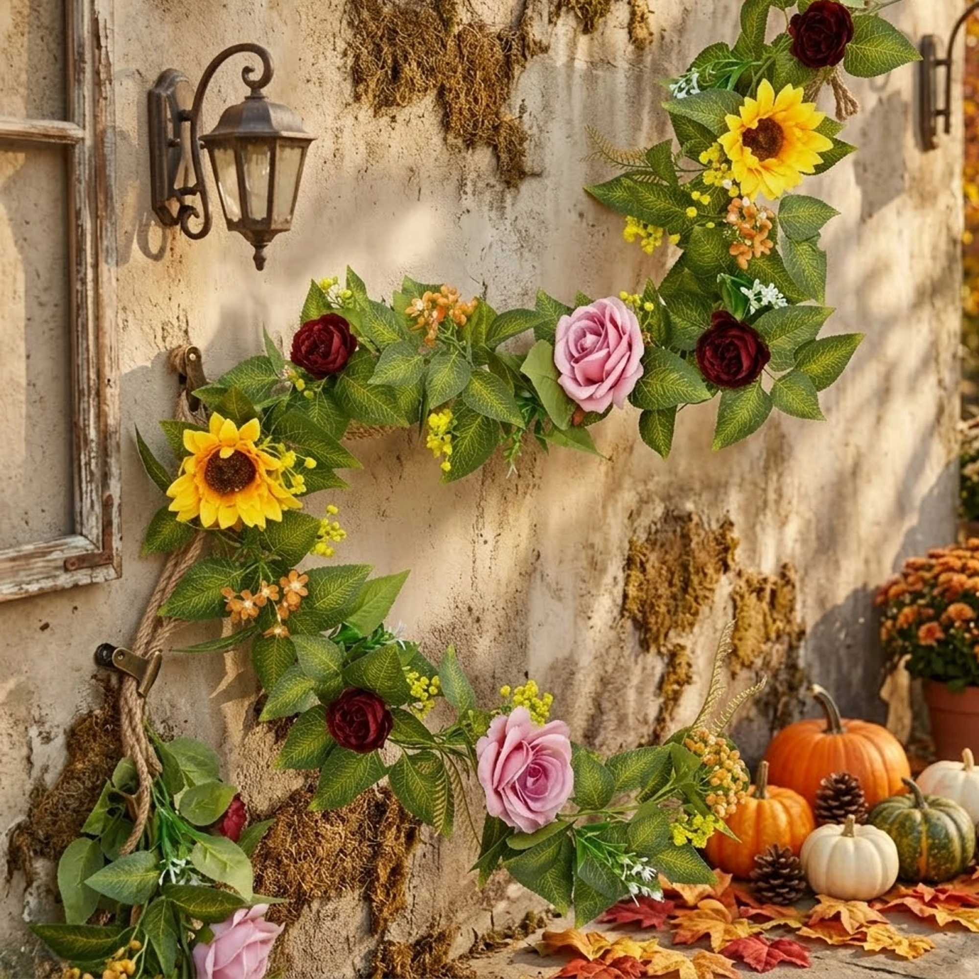 Artificial Maple Leaf Garland Faux Autumn Vines for Thanksgiving Home Decorative Hanging Display
Artificial Maple Leaf Garland Faux Autumn Vines for Thanksgiving Home Decorative Hanging Display