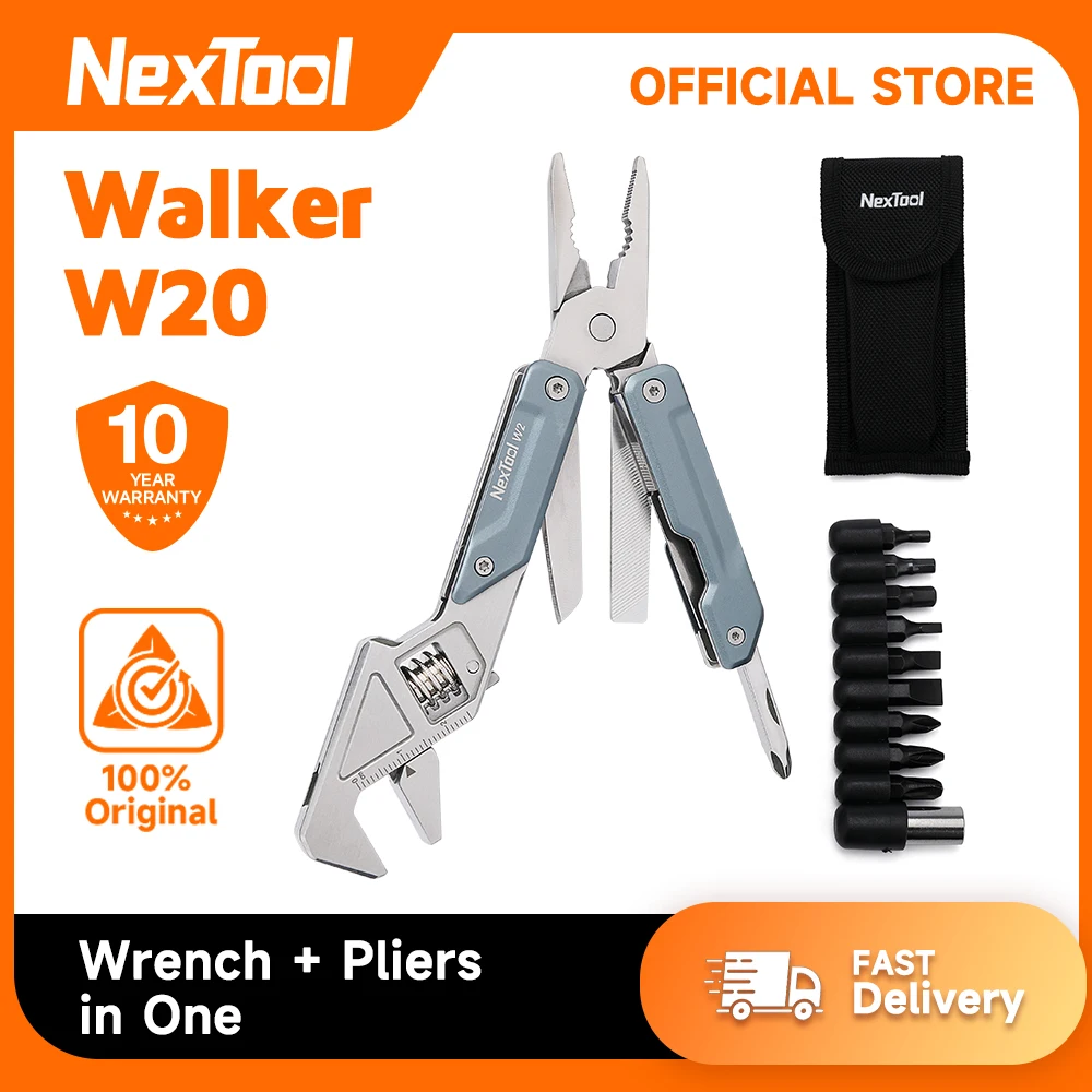 NexTool Light Wrench W2 8 In 1 Multi Tool Foloding Pliers Multi-functional Spanner Screwdriver Outdoor Camping EDC Hand Tool
NexTool Light Wrench W2 8 In 1 Multi Tool Foloding Pliers Multi-functional Spanner Screwdriver Outdoor Camping EDC Hand Tool