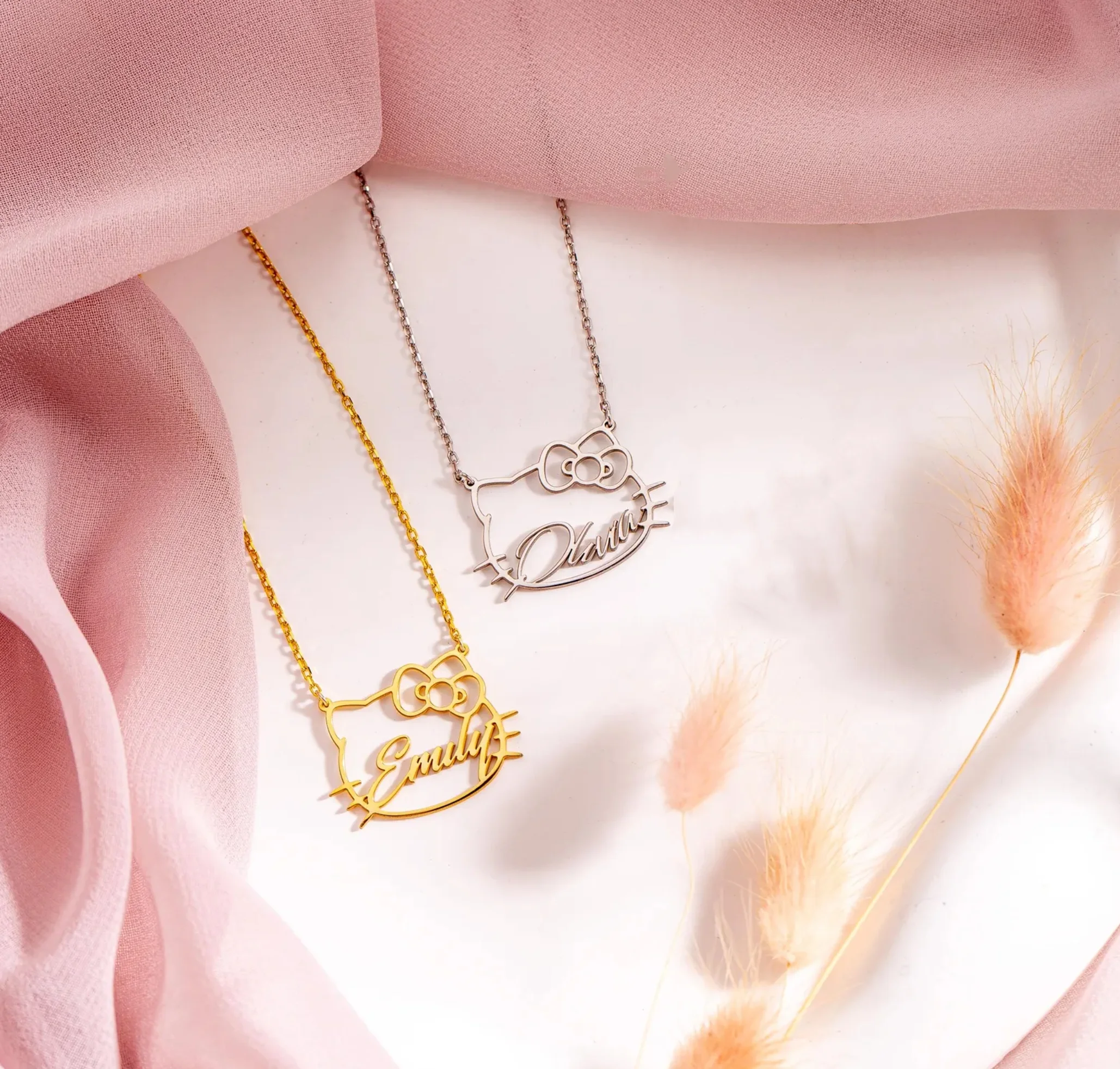 Custom Cute Kitty Name Stainless Steel Pendant Necklace Cat Face with Name Hollow Pendant Mother's Day Gift Cat Lover's Jewelry
Custom Cute Kitty Name Stainless Steel Pendant Necklace Cat Face with Name Hollow Pendant Mother's Day Gift Cat Lover's Jewelry
