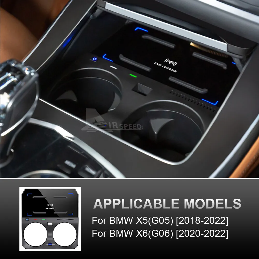 Для BMW X5 G05 X6 G06 X7 G07 2018-2022 15 Вт Автомобильная беспроводная зарядная панель Автоматическая центральная консоль Зарядное устройство для телефона с держателем для чашки с водой
Для BMW X5 G05 X6 G06 X7 G07 2018-2022 15 Вт Автомобильная беспроводная зарядная панель Автоматическая центральная консоль Зарядное устройство для телефона с держателем для чашки с водой