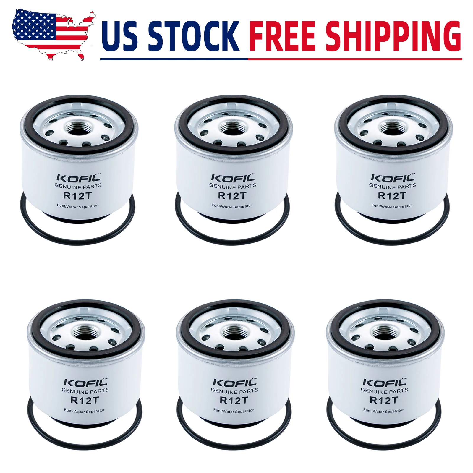 6pcs Fuel Filter R12T S3240 120AT NPT ZG1/4-19 Replacement for Marine Engine Water Separator Element Fits Diesel Engine
6pcs Fuel Filter R12T S3240 120AT NPT ZG1/4-19 Replacement for Marine Engine Water Separator Element Fits Diesel Engine