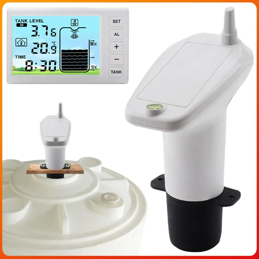 Indoor Water Tank Liquid Level Meter Temperature Sensor Time Display W/ Alarm Wireless Ultrasonic Water Level Indicator Gauge
Indoor Water Tank Liquid Level Meter Temperature Sensor Time Display W/ Alarm Wireless Ultrasonic Water Level Indicator Gauge