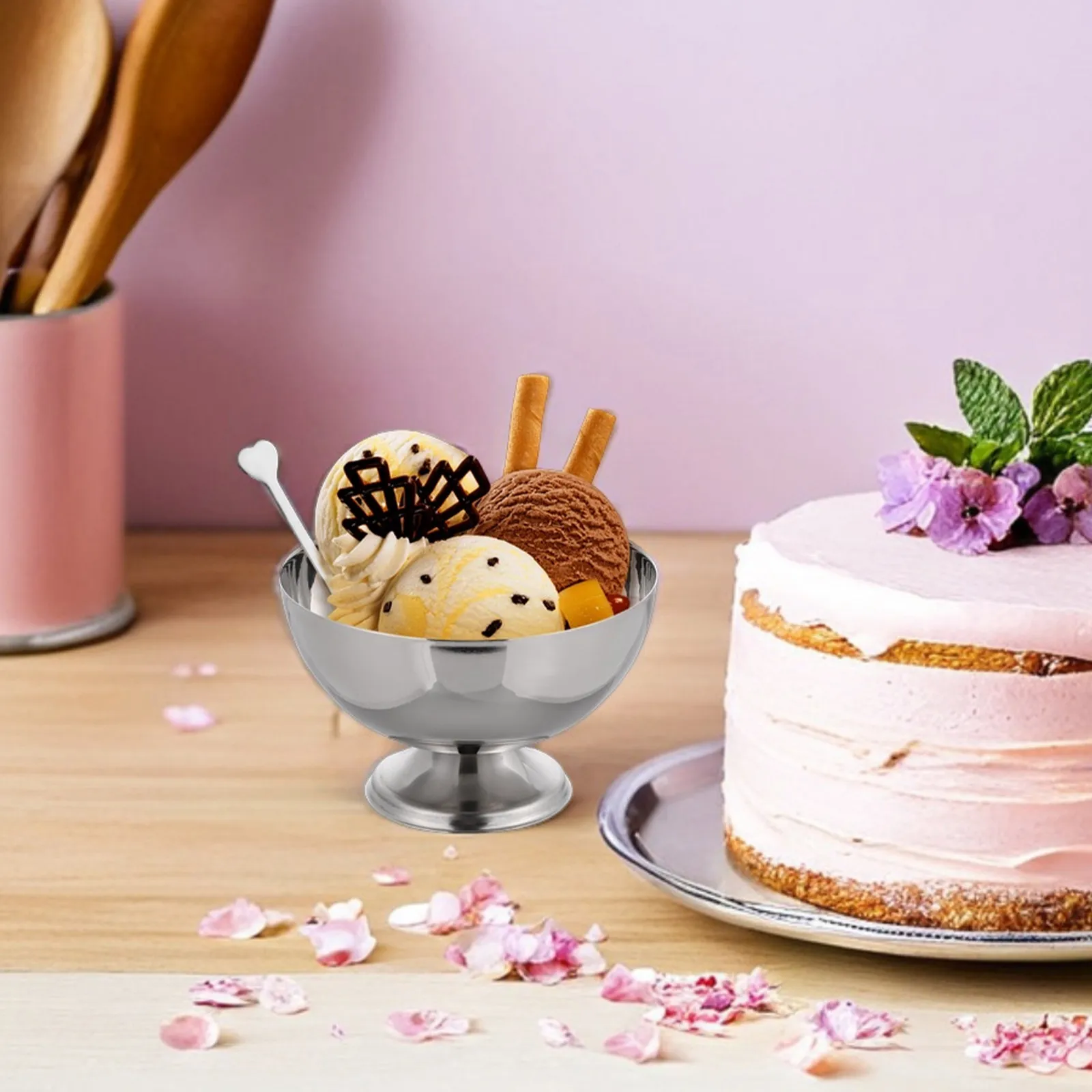 6Pcs Stainless Steel Ice Cream Dessert Bowls Footed Cup Multipurpose Candy Fruit Serving Snack Bowl Sundae Dessert Bowls
6Pcs Stainless Steel Ice Cream Dessert Bowls Footed Cup Multipurpose Candy Fruit Serving Snack Bowl Sundae Dessert Bowls