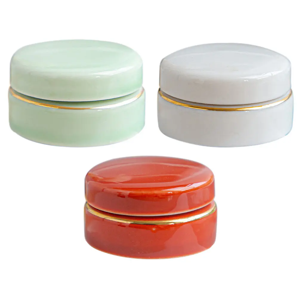 3Pcs Mini Ceramic Pots Refillable Leakproof Bottles for Travel Makeup Lotion Shampoo Lipstick Rouge Essential Oil
3Pcs Mini Ceramic Pots Refillable Leakproof Bottles for Travel Makeup Lotion Shampoo Lipstick Rouge Essential Oil