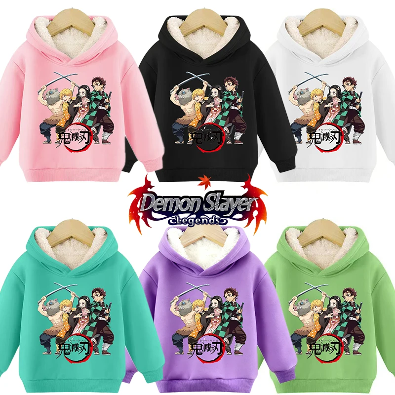 Demon Slayer Fleece Hooded Sweatshirt Boys Girls Anime Casual Hoodie Winter Keep Warm Tops Children Clothing Pullovers Xmas Gift
Demon Slayer Fleece Hooded Sweatshirt Boys Girls Anime Casual Hoodie Winter Keep Warm Tops Children Clothing Pullovers Xmas Gift