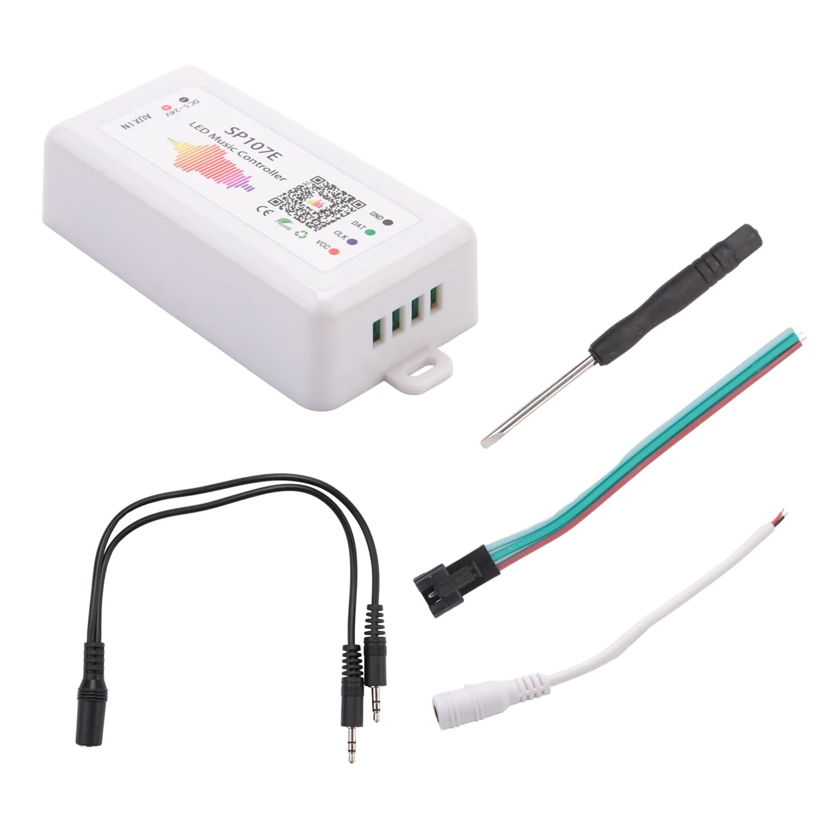 AAM-SP107E Светодиодный контроллер Bluetooth Smart APP WS2811/2812B Световая лента с затемнением Светодиодный музыкальный контроллер
AAM-SP107E Светодиодный контроллер Bluetooth Smart APP WS2811/2812B Световая лента с затемнением Светодиодный музыкальный контроллер