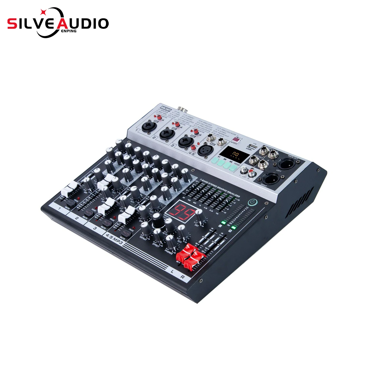 GAX-KS Professional performance mixing console built-in 99 types of reverberation effects, and seven stage balanced adjustment
GAX-KS Professional performance mixing console built-in 99 types of reverberation effects, and seven stage balanced adjustment