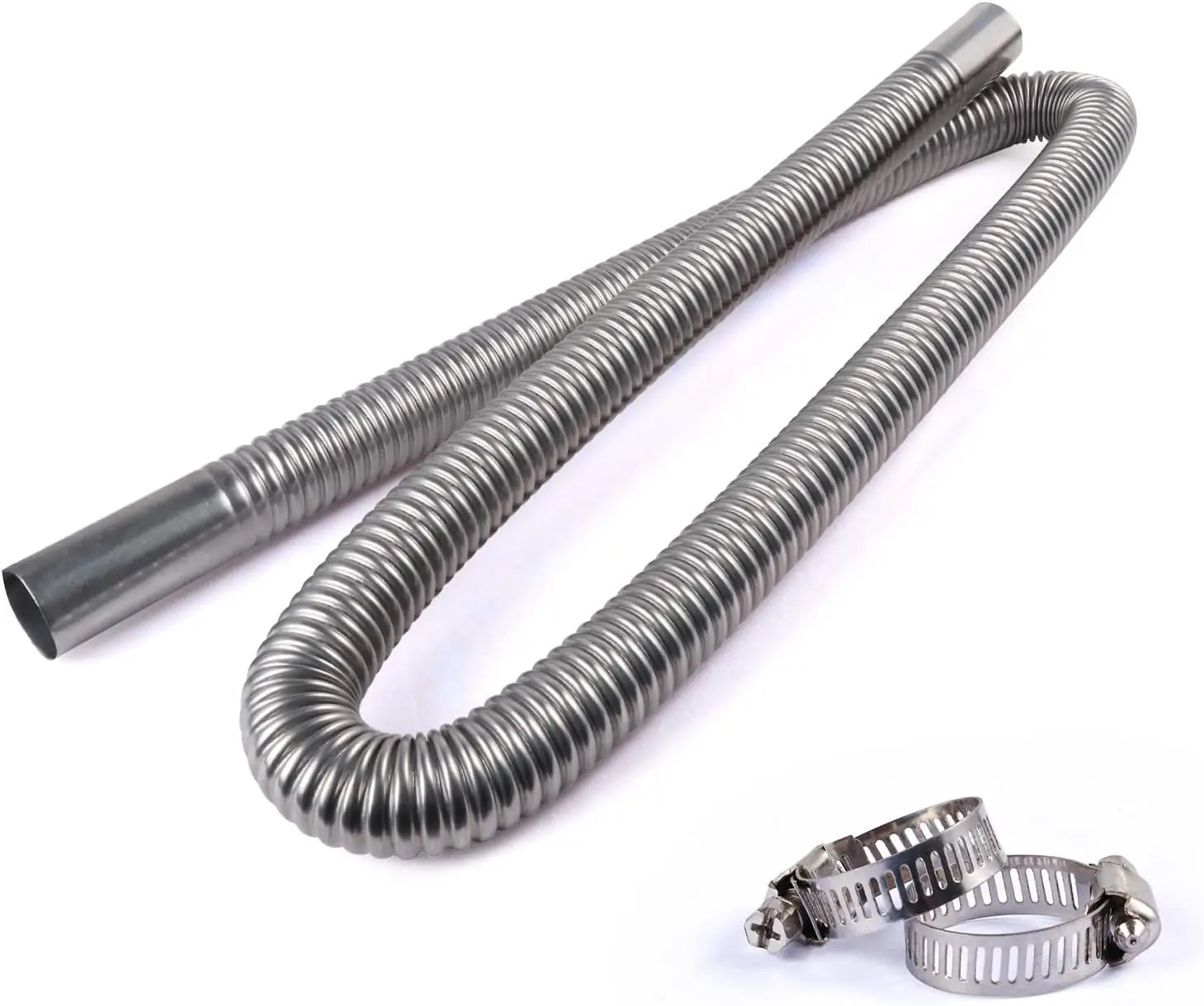 Stainless Steel Exhaust Pipe 78.7' Flexible Extension for Trucks/Generators with Clamp Kit, Anti-Corrosion, Compatible with Park
Stainless Steel Exhaust Pipe 78.7' Flexible Extension for Trucks/Generators with Clamp Kit, Anti-Corrosion, Compatible with Park