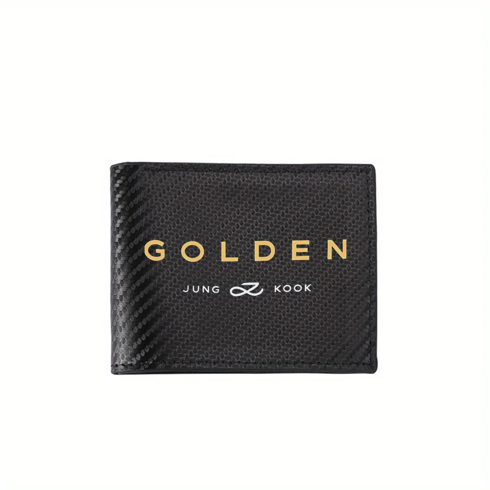 Golden text and artist's name on black Men's Wallets Simple Business Modern Stylish Printing Design Gifts For Father Boyfriend C
Golden text and artist's name on black Men's Wallets Simple Business Modern Stylish Printing Design Gifts For Father Boyfriend C