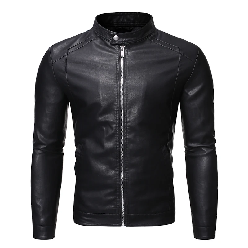 Male Stand Collar Motor Slim Multi Pockets Jackets Male Vintage Classic Leather Jacket Men's Jacket Solid Colors Leather Jackets
Male Stand Collar Motor Slim Multi Pockets Jackets Male Vintage Classic Leather Jacket Men's Jacket Solid Colors Leather Jackets
