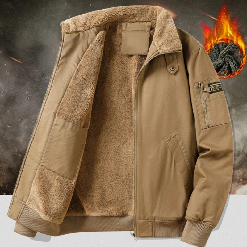 Khaki Tactical Military Jacket for Men Clothing Fleece Lined Men's Jackets Windproof Warm Militar Jacket Coat for Winter Hunting
Khaki Tactical Military Jacket for Men Clothing Fleece Lined Men's Jackets Windproof Warm Militar Jacket Coat for Winter Hunting