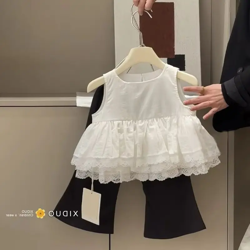 Girls Summer Outfit Fashion New Sweet Vest + Flared Pants 2-Piece Set Children's Clothing Set for Girls
Girls Summer Outfit Fashion New Sweet Vest + Flared Pants 2-Piece Set Children's Clothing Set for Girls