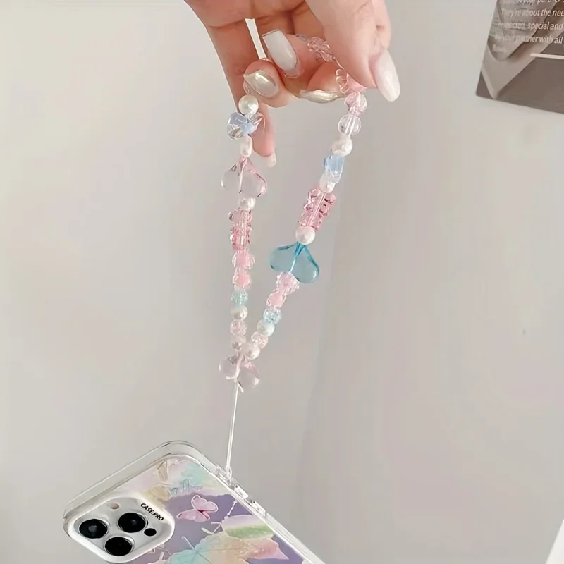Anti-lost Wrist Strap Phone Chain Cute Pink Bow Heart Beads Sweet Bear Hanging Rope Camera Bag Accessories
Anti-lost Wrist Strap Phone Chain Cute Pink Bow Heart Beads Sweet Bear Hanging Rope Camera Bag Accessories