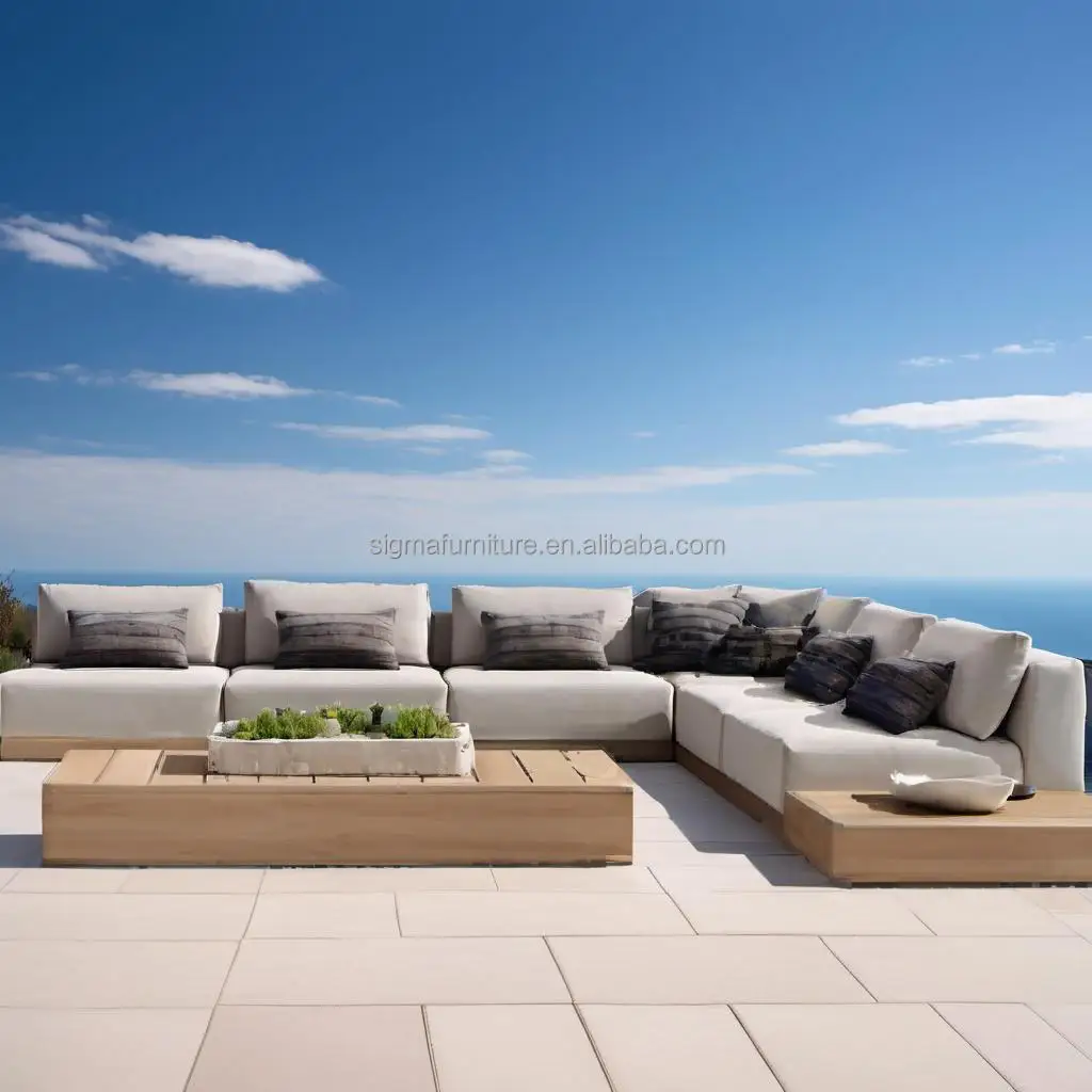 Новое поступление на заказ, роскошный садовый диван, набор мебели для патио, модульный диван из тикового дерева
Новое поступление на заказ, роскошный садовый диван, набор мебели для патио, модульный диван из тикового дерева