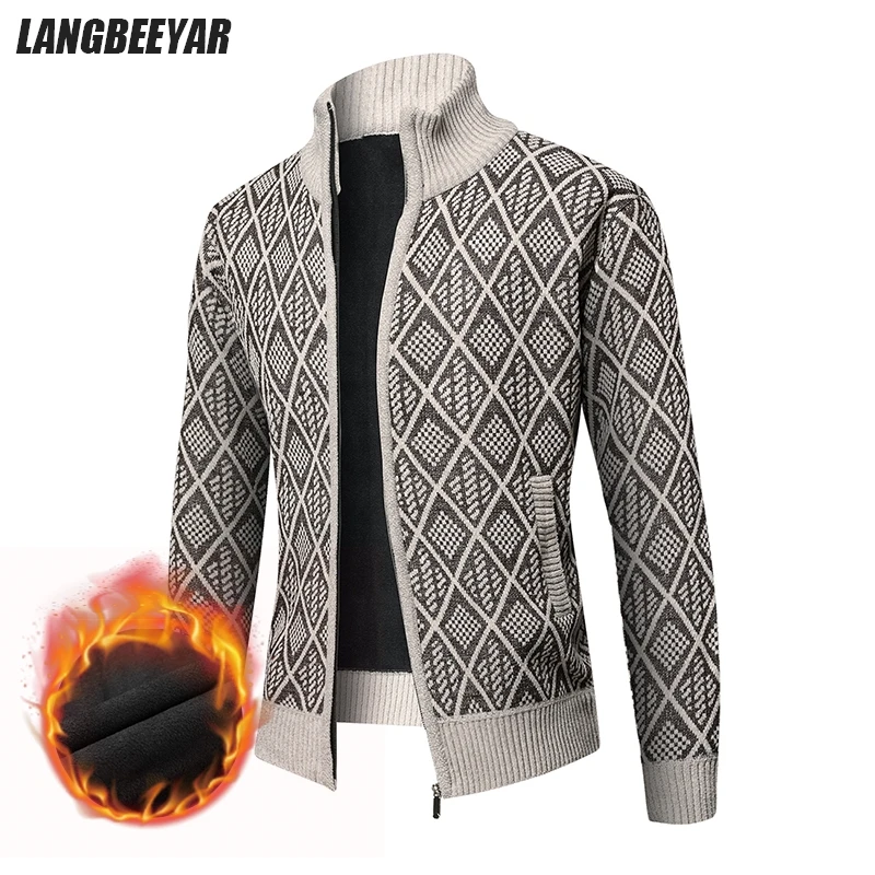 Top Quality Thick Zip Up Velvet New Brand Fashion Knit Cardigan Korean Sweater Casual Japanese Graphic Coats Jacket Men Clothes
Top Quality Thick Zip Up Velvet New Brand Fashion Knit Cardigan Korean Sweater Casual Japanese Graphic Coats Jacket Men Clothes