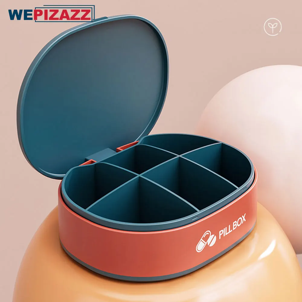 1pc Travel Pill Organizer, 6 Compartments Portable Pill Case To Hold Vitamins, Small Pills Container Medicine Organizer
1pc Travel Pill Organizer, 6 Compartments Portable Pill Case To Hold Vitamins, Small Pills Container Medicine Organizer