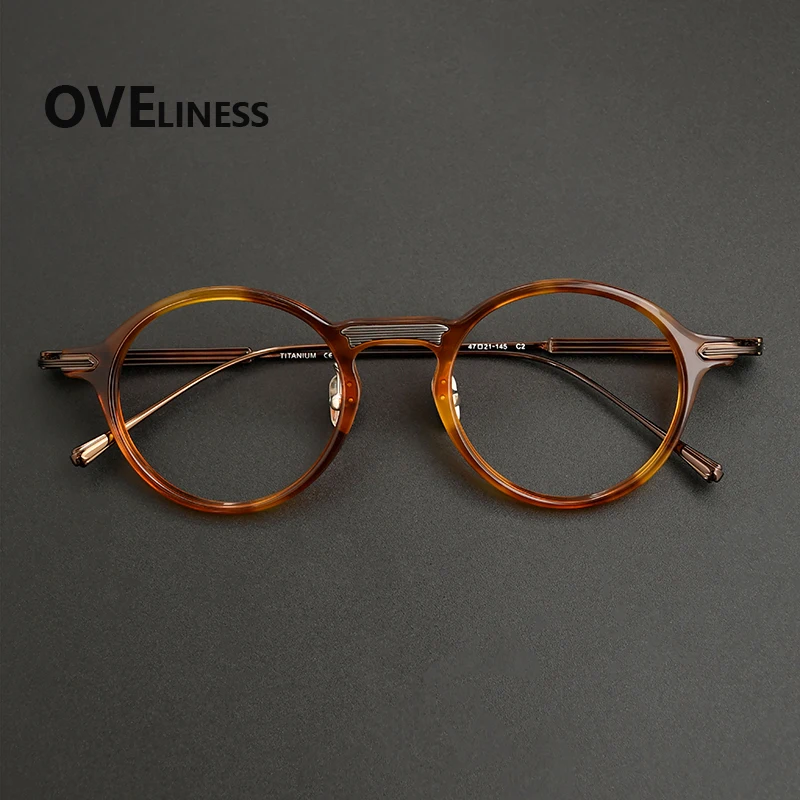 2026 Acetate Titanium Glasses Frame Women New Brand Design Vintage Retro Round Eyeglasses frame Men Japanese Spectacles Eyewear
2026 Acetate Titanium Glasses Frame Women New Brand Design Vintage Retro Round Eyeglasses frame Men Japanese Spectacles Eyewear
