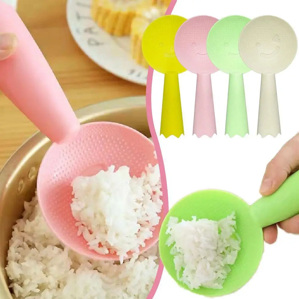 Non-Stick Plastic Rice Spoon Cute Face Rice Spatula Scoop Cooker Long Cooking Rice Scoop Kitchen Utensil Tableware Tools
Non-Stick Plastic Rice Spoon Cute Face Rice Spatula Scoop Cooker Long Cooking Rice Scoop Kitchen Utensil Tableware Tools