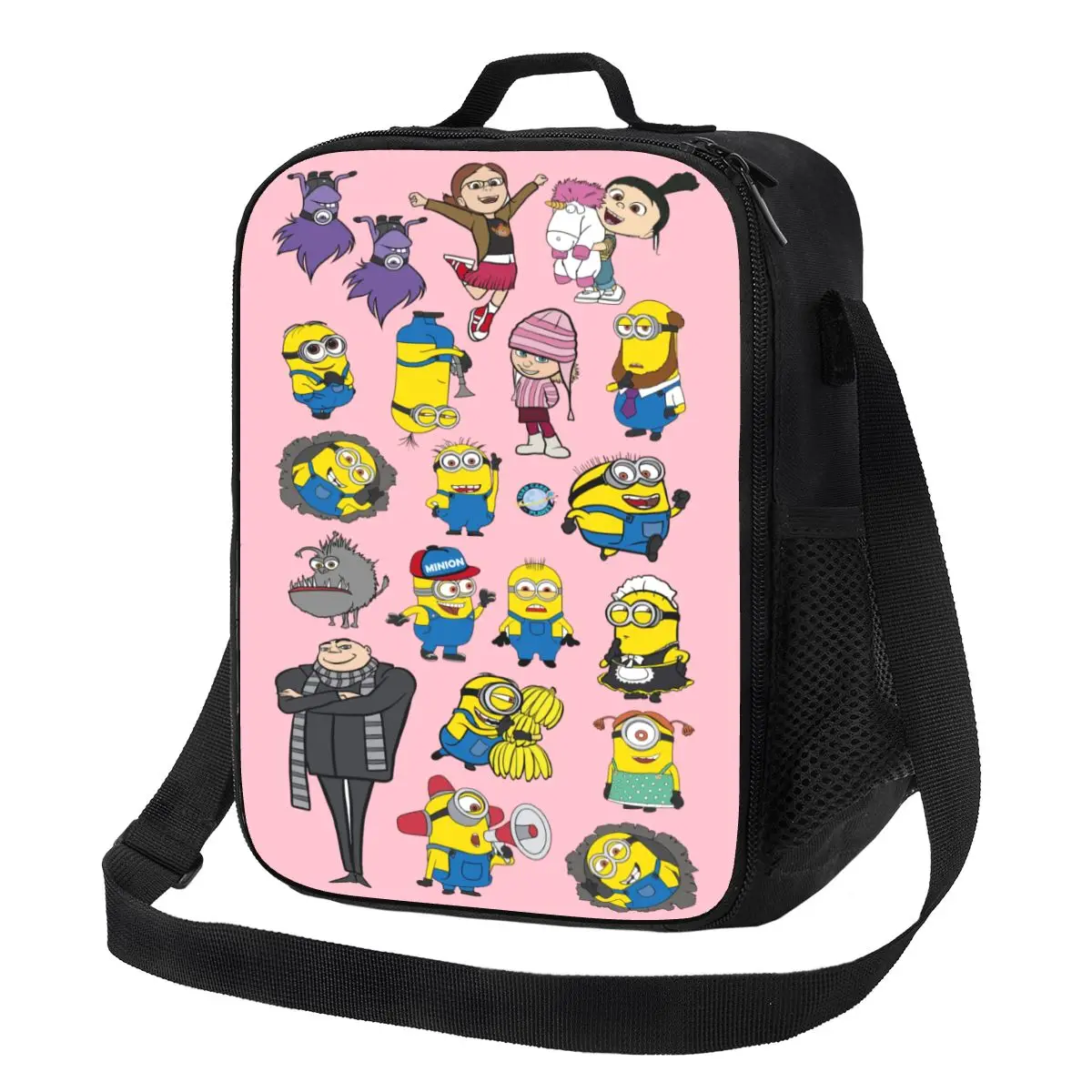 Изолированная сумка для обеда в стиле аниме M-Minions с героями мультфильмов для женщин, термохолодильник, ланч-бокс для детей, школьников
Изолированная сумка для обеда в стиле аниме M-Minions с героями мультфильмов для женщин, термохолодильник, ланч-бокс для детей, школьников