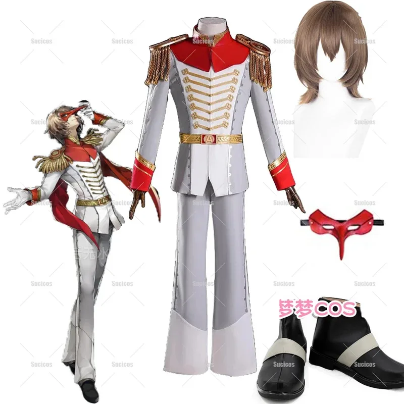 Game Akechi Goro Cosplay Costume Wig Crow Grey Uniform Mask Cos Convention Stage Suit Women Men Halloween Role Play Shoes
Game Akechi Goro Cosplay Costume Wig Crow Grey Uniform Mask Cos Convention Stage Suit Women Men Halloween Role Play Shoes