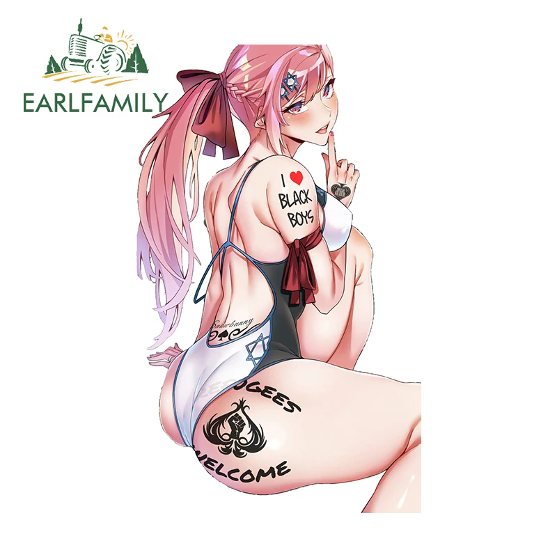EARLFAMILY 13 см x 6,5 см для Waifu индивидуальная Татуировка Fanart Автомобильная Наклейка Сексуальная Аниме виниловая наклейка креативные автомобильные аксессуары 
EARLFAMILY 13 см x 6,5 см для Waifu индивидуальная Татуировка Fanart Автомобильная Наклейка Сексуальная Аниме виниловая наклейка креативные автомобильные аксессуары