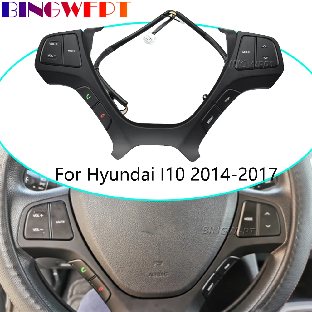 Car Steering Wheel Button For Hyundai I10 2014 2015 2016 2017 Volume Adjust Button Bluetooth Music Remote Switch
Car Steering Wheel Button For Hyundai I10 2014 2015 2016 2017 Volume Adjust Button Bluetooth Music Remote Switch
