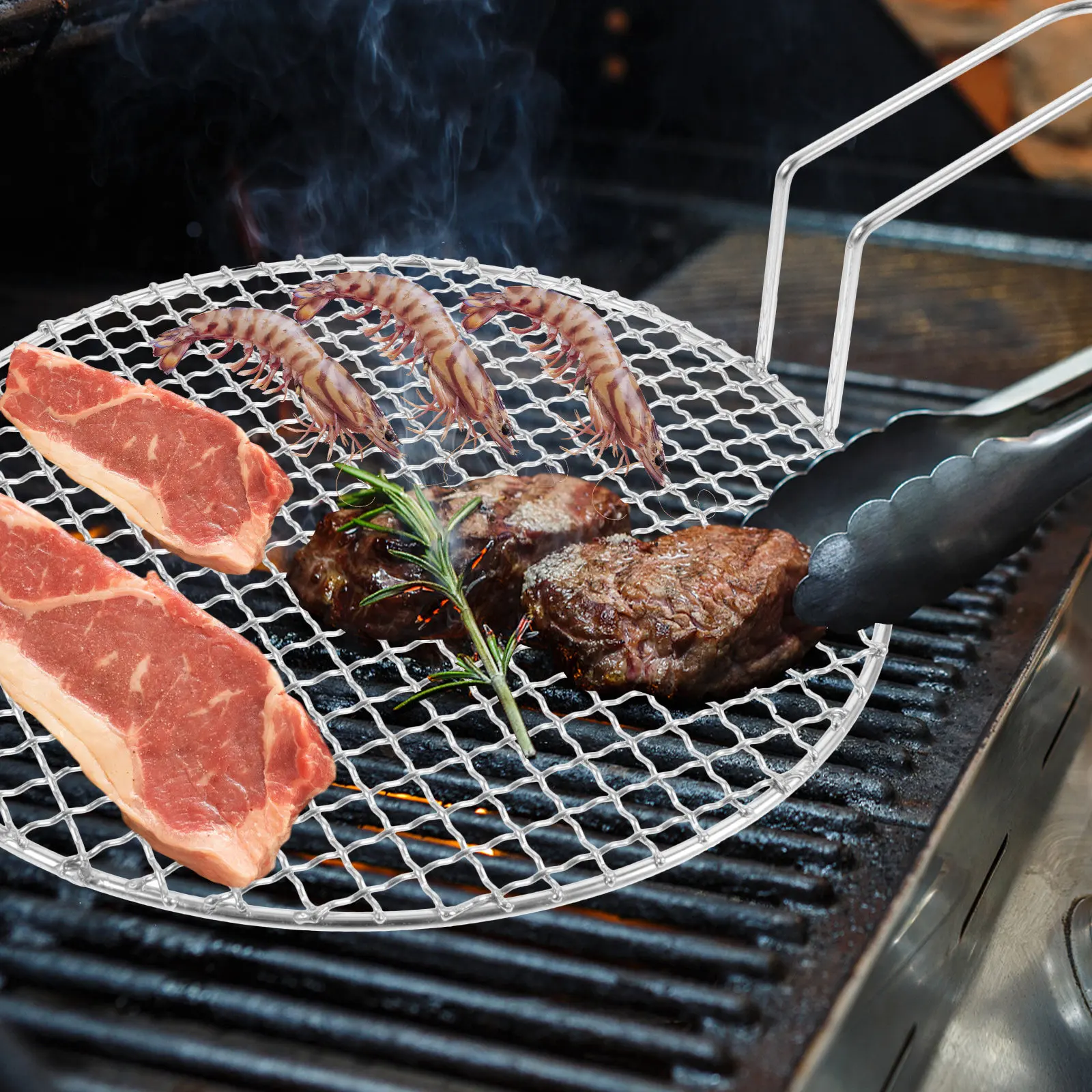 Stainless Steel Grill Mesh Bbq Mat for Indoor Outdoor Barbecue Mesh Pad Non Stick Wear Resistant Grill Net for Meat Fish
Stainless Steel Grill Mesh Bbq Mat for Indoor Outdoor Barbecue Mesh Pad Non Stick Wear Resistant Grill Net for Meat Fish