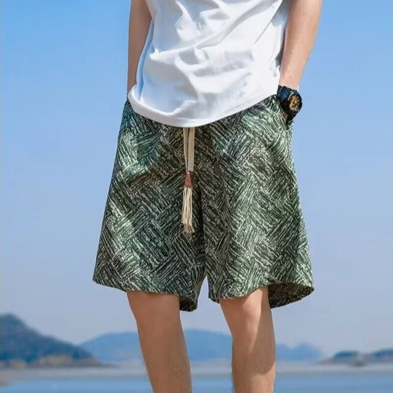 Summer Youth Trend Loose Fitting Five Quarter Pants Men's Printed Casual Pants New Casual Pants
Summer Youth Trend Loose Fitting Five Quarter Pants Men's Printed Casual Pants New Casual Pants