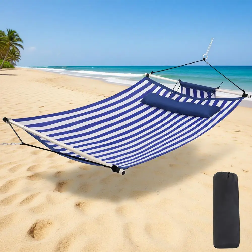 Большой гамак на 204 кг с полосатым дизайном и железной распоркой для использования на открытом воздухе, в патио, саду, на заднем дворе, на пляже
Большой гамак на 204 кг с полосатым дизайном и железной распоркой для использования на открытом воздухе, в патио, саду, на заднем дворе, на пляже