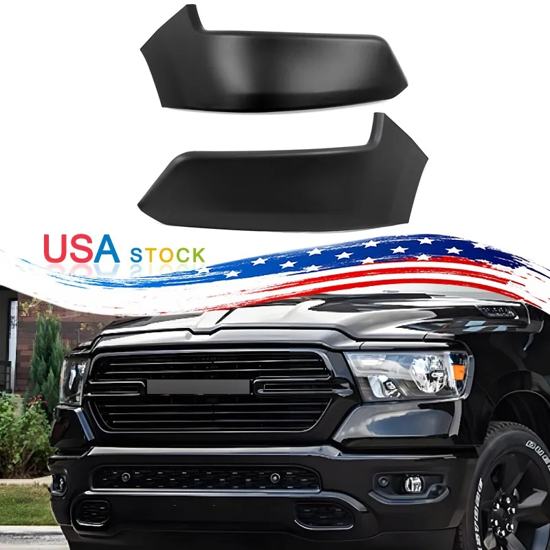 Fits For Dodge RAM 1500 2019 2020-2024 Pair Front Upper Bumper End Cover Panel Matte Black Textured Car High Quality ABS Plastic
Fits For Dodge RAM 1500 2019 2020-2024 Pair Front Upper Bumper End Cover Panel Matte Black Textured Car High Quality ABS Plastic