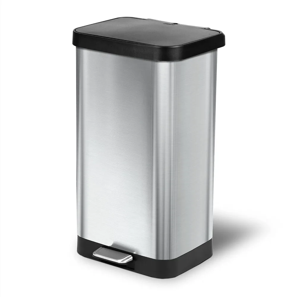 Stainless Steel Step Trash Can with Clorox Odor Protection | Large Metal Kitchen Garbage Bin with Soft Close Lid, Foot Pedal
Stainless Steel Step Trash Can with Clorox Odor Protection | Large Metal Kitchen Garbage Bin with Soft Close Lid, Foot Pedal