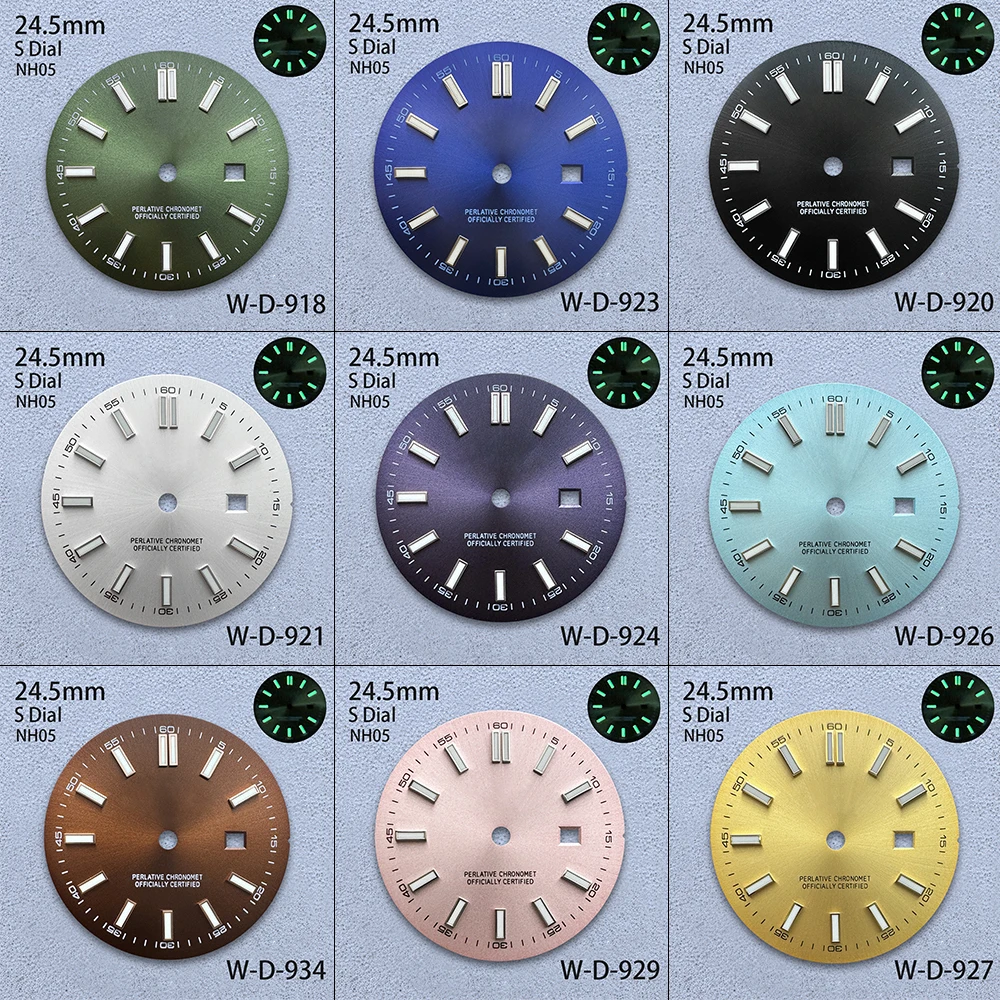 24.5mm S Logo Sunray Dial Fit NH05 Japanese Movement Green Luminous ladies High-Quality Watch Modification Accessories
24.5mm S Logo Sunray Dial Fit NH05 Japanese Movement Green Luminous ladies High-Quality Watch Modification Accessories