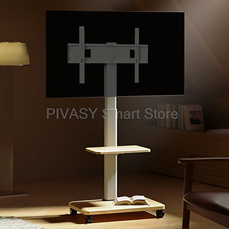 Modern Wooden TV Stand Rolling Cart with Tray for 55 65 75 Inch Screens Mobile Floor Mount 360 Wheels Space Saving Living Room
Modern Wooden TV Stand Rolling Cart with Tray for 55 65 75 Inch Screens Mobile Floor Mount 360 Wheels Space Saving Living Room