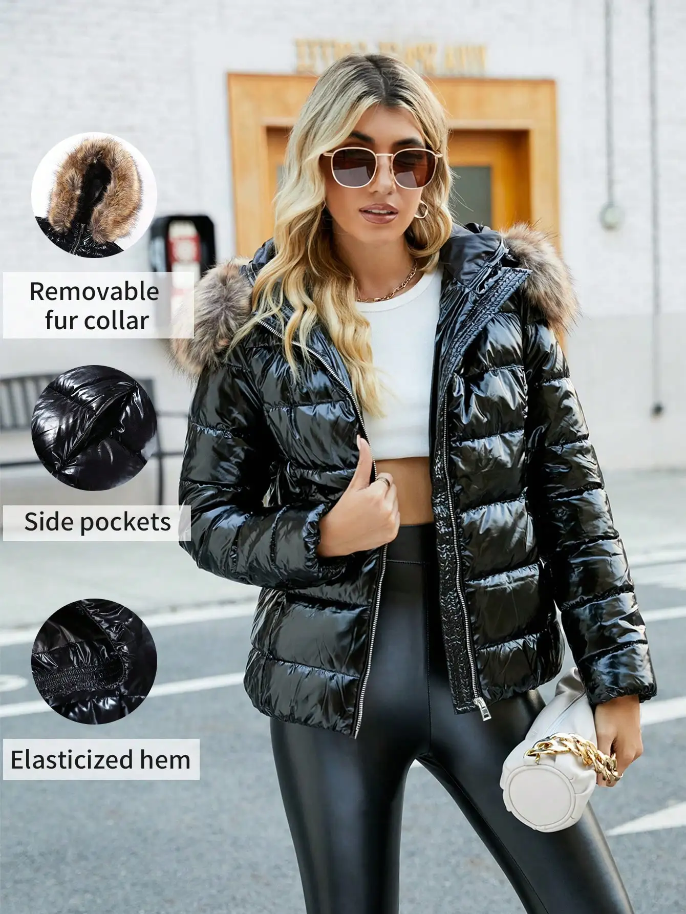 Женская осенне-зимняя модная куртка Легкое стеганое пальто со съемным капюшоном и меховой отделкой - шикарный и элегантный дизайн
Женская осенне-зимняя модная куртка Легкое стеганое пальто со съемным капюшоном и меховой отделкой - шикарный и элегантный дизайн