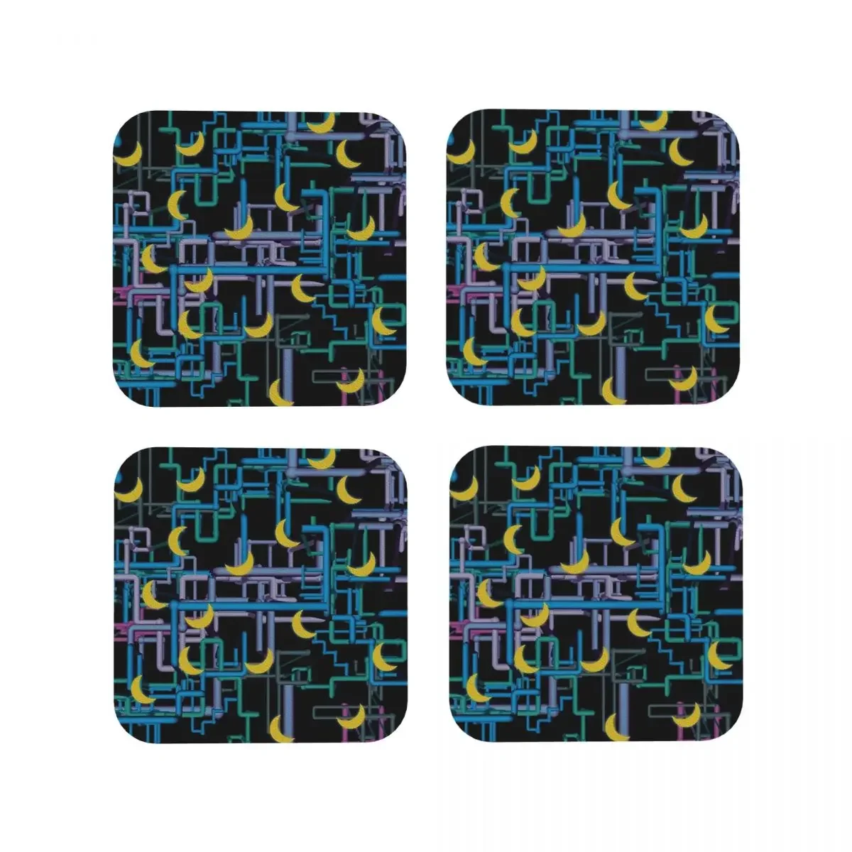 Dan Flashes Pattern Coasters Coffee Mats Set of 4 Placemats Cup Tableware Decoration & Accessories Pads for Home Kitchen Dining
Dan Flashes Pattern Coasters Coffee Mats Set of 4 Placemats Cup Tableware Decoration & Accessories Pads for Home Kitchen Dining