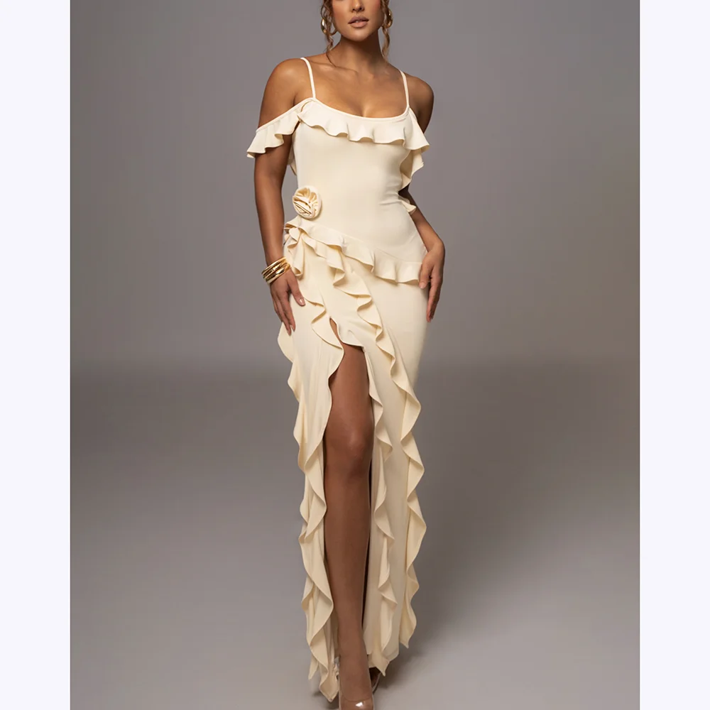 New Design Prom Dresses Chic Ruched Spaghetti Straps O Neck High Slit Mermaid Dress For Special Occasion Party Evening Gown
New Design Prom Dresses Chic Ruched Spaghetti Straps O Neck High Slit Mermaid Dress For Special Occasion Party Evening Gown