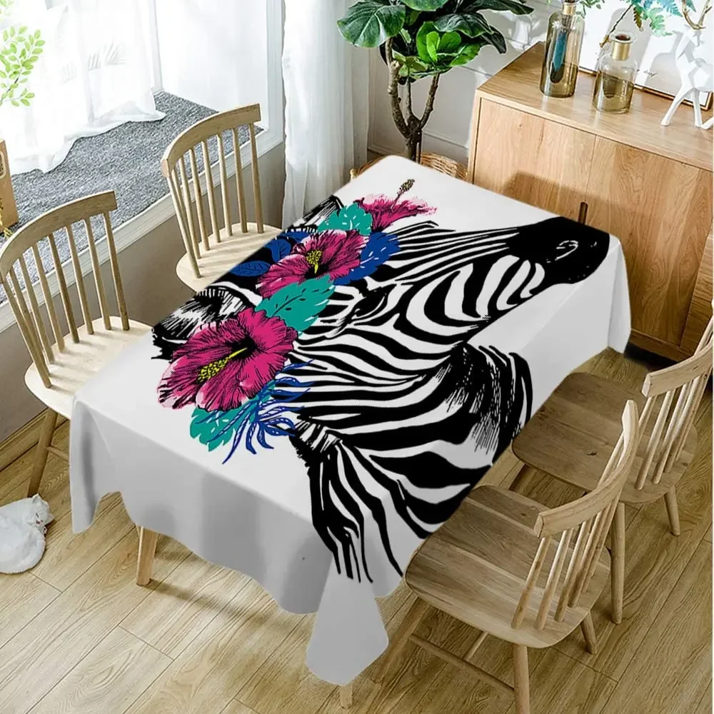 Zebra with скатерть с цветами Spring Hibiscus Смешные Африканские животные абстрактное искусство
Zebra with скатерть с цветами Spring Hibiscus Смешные Африканские животные абстрактное искусство