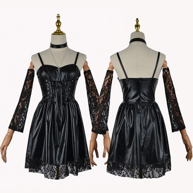 cosplay clothing imitation leather sexy dress necklace lace sleeves stockings women's uniform anime costume
cosplay clothing imitation leather sexy dress necklace lace sleeves stockings women's uniform anime costume