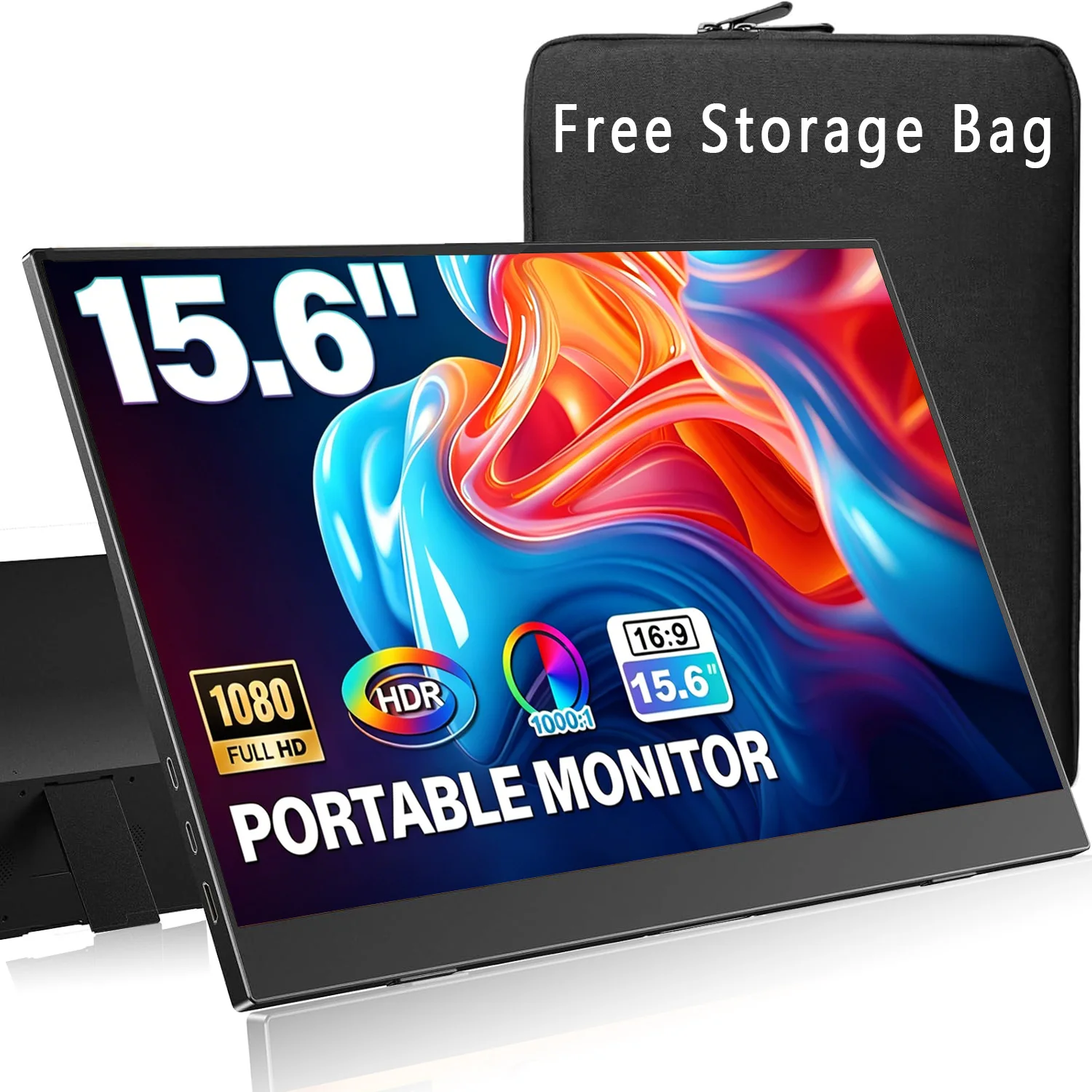 AHXJKA 15.6 Inch Portable Monitors 1920*1080P FHD IPS 72%sRGB With Type-C Mini HDMI For Phone Laptop PS4/5 XBox Dack PS Switch
AHXJKA 15.6 Inch Portable Monitors 1920*1080P FHD IPS 72%sRGB With Type-C Mini HDMI For Phone Laptop PS4/5 XBox Dack PS Switch