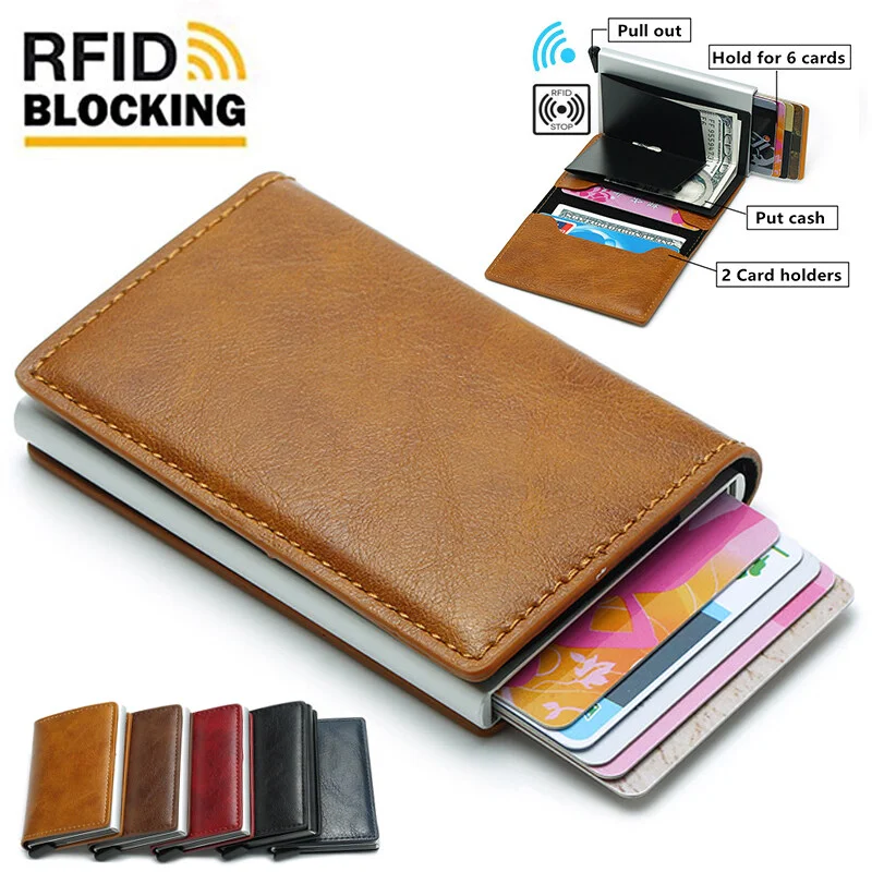 RFID Card Holder Men Wallets Money Bag Male Vintage Black Short Purse PU Leather Slim Thin Wallets Man Wallet
RFID Card Holder Men Wallets Money Bag Male Vintage Black Short Purse PU Leather Slim Thin Wallets Man Wallet