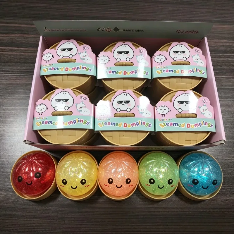 Crystal buns cartoon decompression cute expression creative Xiaolongbao vent simulation office toy stress reliever toys squishy
Crystal buns cartoon decompression cute expression creative Xiaolongbao vent simulation office toy stress reliever toys squishy