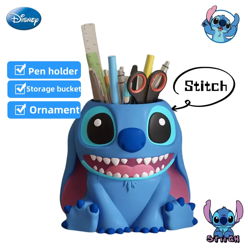 Disney Stitch Cartoon Cute Pencil Holder Anime Peripheral Creative Kawaii Large-capacity Decorative Ornaments Holiday Gifts
Disney Stitch Cartoon Cute Pencil Holder Anime Peripheral Creative Kawaii Large-capacity Decorative Ornaments Holiday Gifts