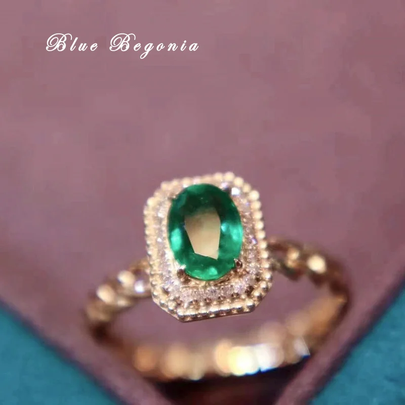 5*7MM Natural Emerald Ring 925 Sterling Silver Gemstone Jewelry for Women Wedding Engagement Gift
5*7MM Natural Emerald Ring 925 Sterling Silver Gemstone Jewelry for Women Wedding Engagement Gift
