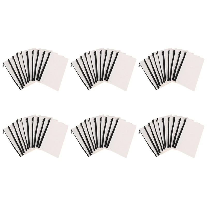 60Pcs Canvas Makeup Bags Canvas Zipper Pouch Bags Pencil Case Blank DIY Craft Bags Cosmetic Pouch
60Pcs Canvas Makeup Bags Canvas Zipper Pouch Bags Pencil Case Blank DIY Craft Bags Cosmetic Pouch