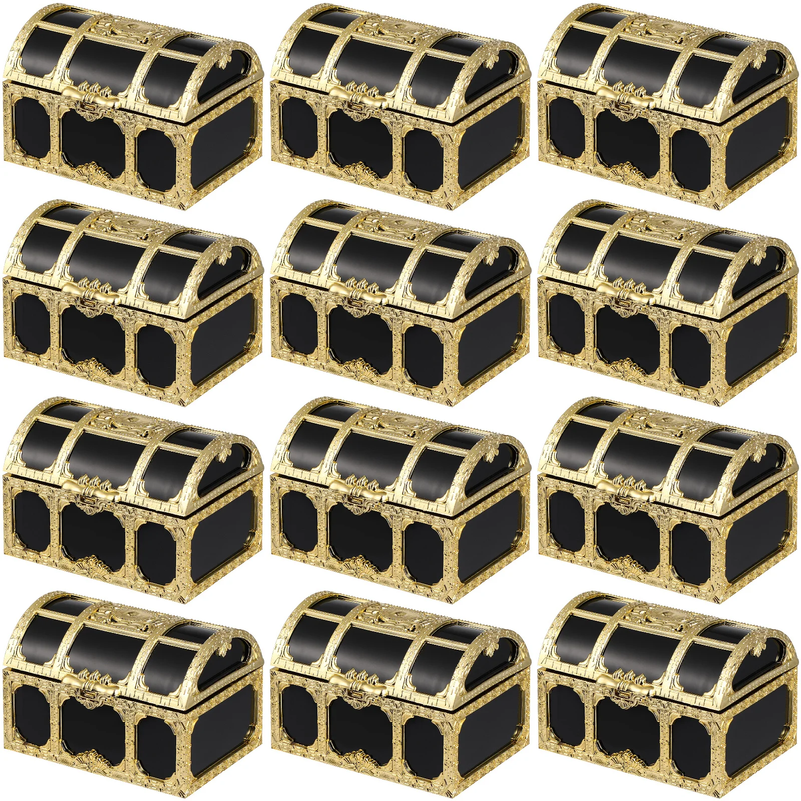 12Pcs Plastic Pirate Treasure Boxes Vintage Storage Cases Candy Holders Party Favors Treasure Chest Vintage Box
12Pcs Plastic Pirate Treasure Boxes Vintage Storage Cases Candy Holders Party Favors Treasure Chest Vintage Box