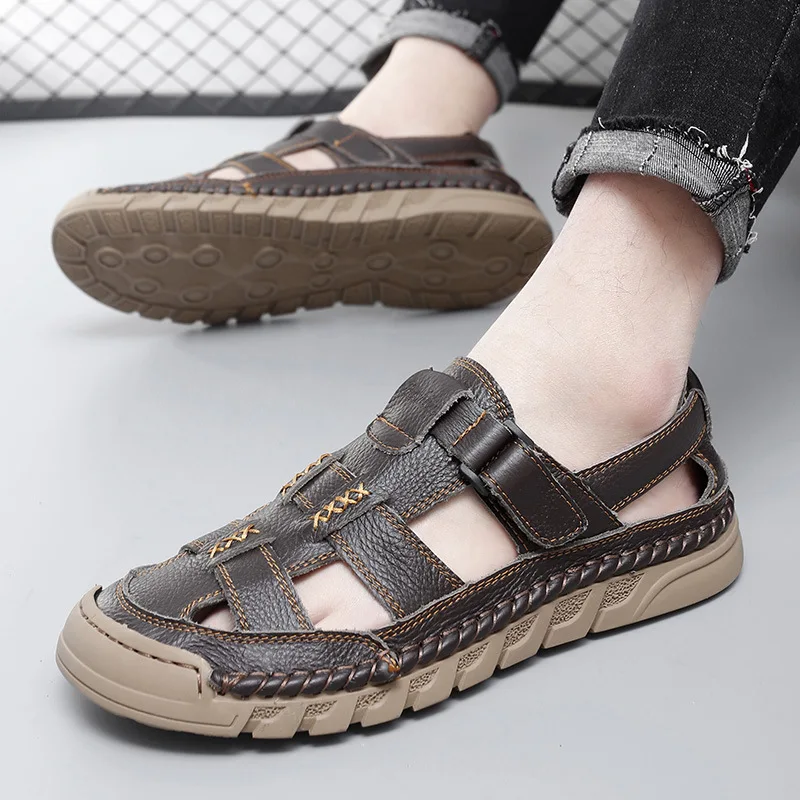 Стильные летние сандалии, мужская дышащая обувь для прогулок на открытом воздухе, противоскользящая мужская спортивная пляжная обувь на плоской подошве, быстросохнущая обувь для плавания в воде
Стильные летние сандалии, мужская дышащая обувь для прогулок на открытом воздухе, противоскользящая мужская спортивная пляжная обувь на плоской подошве, быстросохнущая обувь для плавания в воде