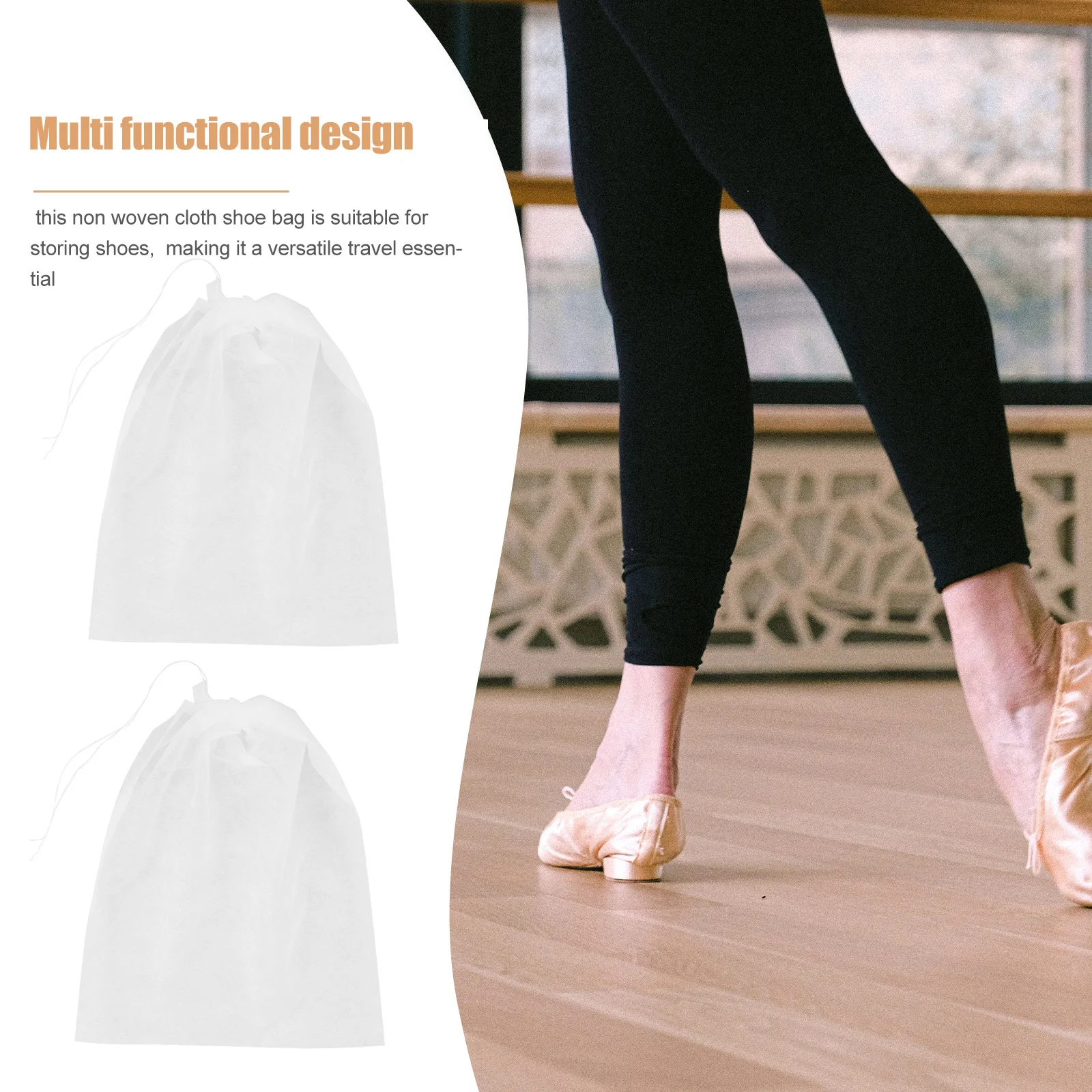 50Pcs Shoe Bags Non Woven Cloth Drawstring Large Capacity Travel Storage Shoe Organizer Bag for Shoes Travel Storage Bag
50Pcs Shoe Bags Non Woven Cloth Drawstring Large Capacity Travel Storage Shoe Organizer Bag for Shoes Travel Storage Bag